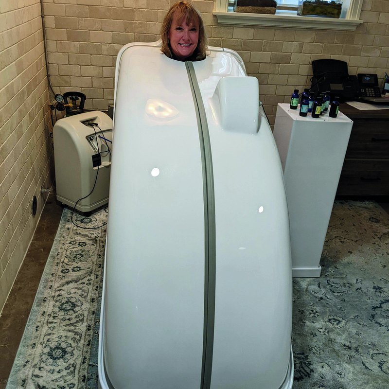 Patient in the HOCATT chamber