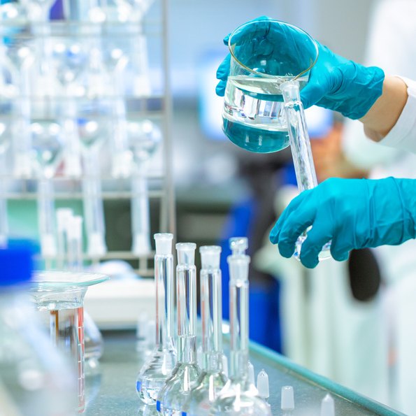 Laboratory pipette and test tubes