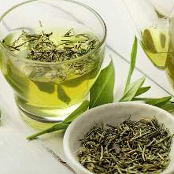 Green tea in a cup