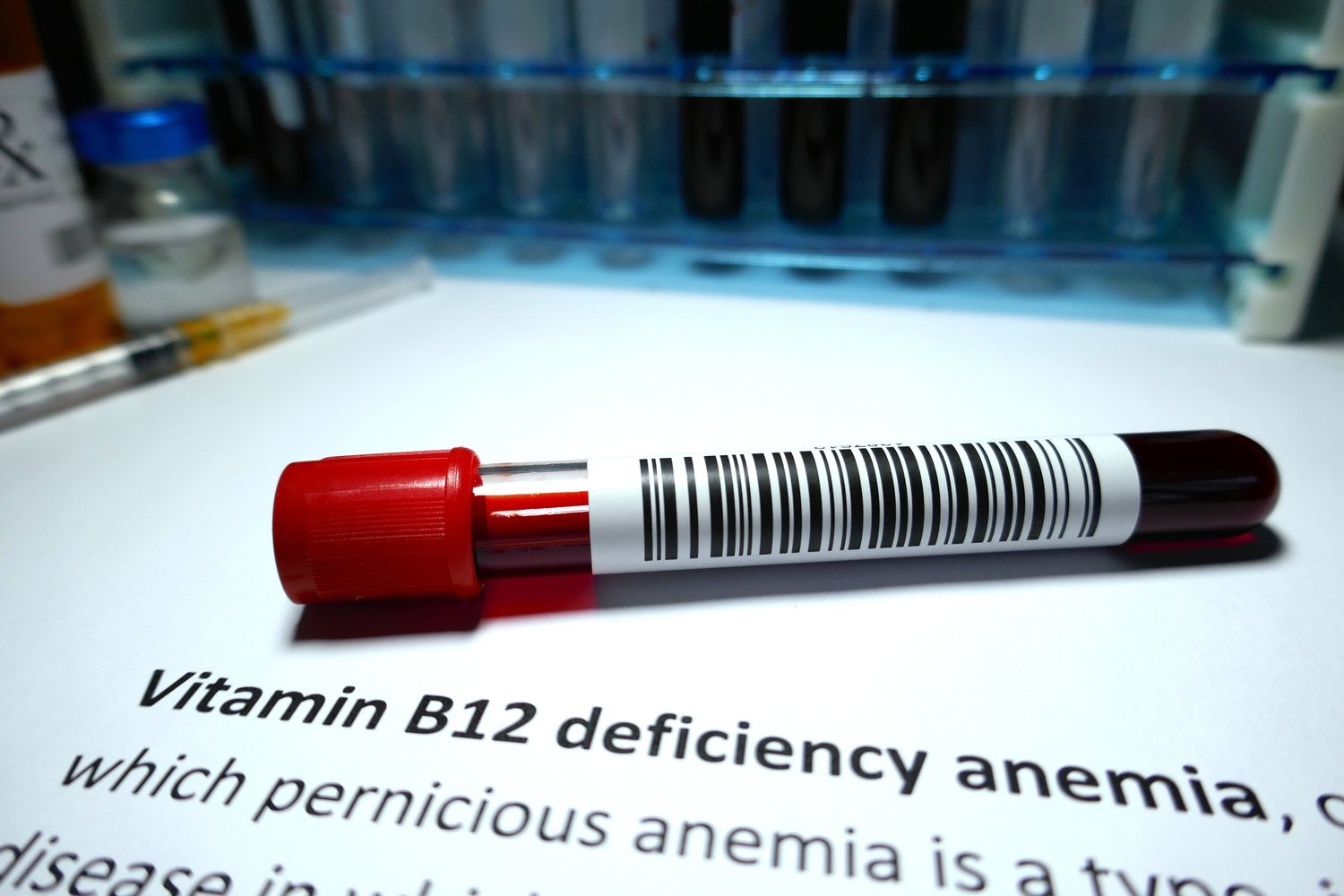 Vitamin B12 vial
