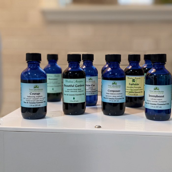 Essential oil bottles